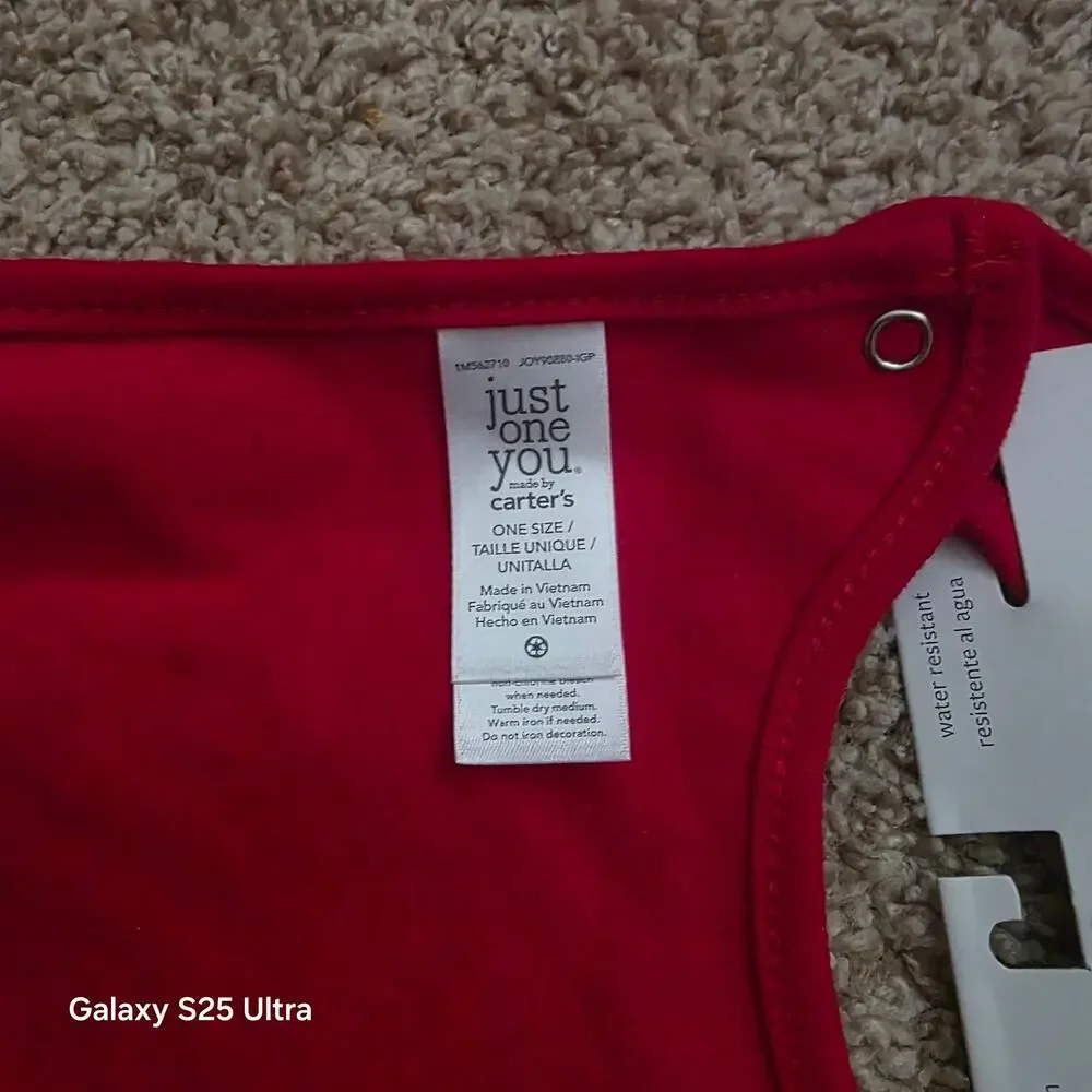 NWT just one you my first christmas‎ baby bib